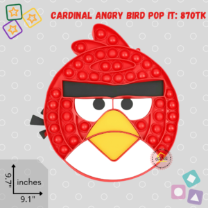 Cardinal Angry Bird pop it