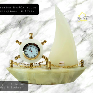 Premium Marble Stone Boat Showpiece