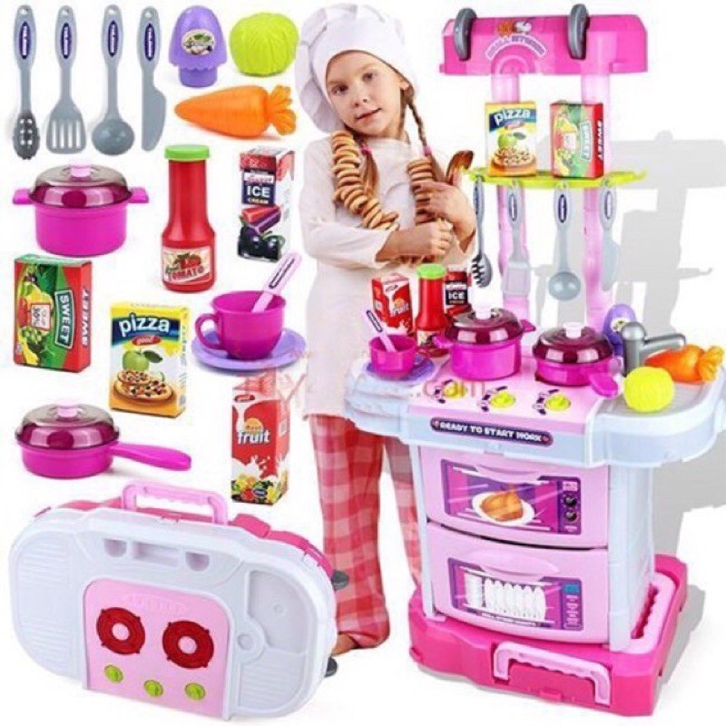 foldable kitchen set toy