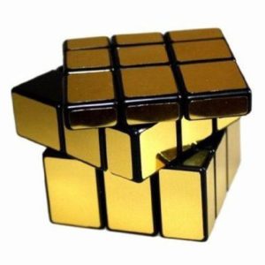 3 x 3 Gold Mirror Cube