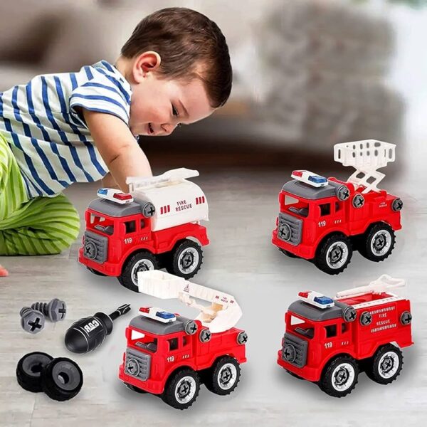 Fire Service Car set with screwdriver (T086)
